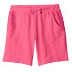 Girls 4-10 Jumping Beans&reg; Slubbed Bermuda Shorts, Girl's, Size: 6x, Med Pink