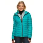 Women's Halitech Hooded Packable Down Jacket, Size: Small, Blue