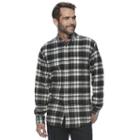 Men's Croft & Barrow&reg; True Comfort Plaid Classic-fit Flannel Button-down Shirt, Size: Small, Dark Green