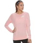 Women's Nike Gym Vintage Crew Top, Size: Medium, Pink