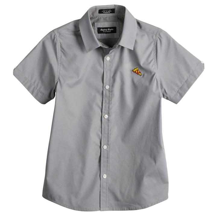 Boys 8-20 Eighty Eight Button-down Woven Shirt, Size: Large, Grey