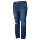 Plus Size Lc Lauren Conrad Midrise Skinny Jeans, Women's, Size: 16w Short, Blue