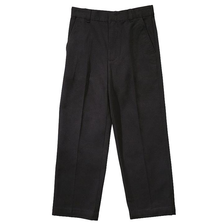 Boys 4-20 French Toast School Uniform Relaxed-fit Adjustable-waist Twill Pants, Boy's, Size: 18, Black