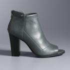 Simply Vera Vera Wang Skimmer Women's High Heel Ankle Boots, Size: 7, Med Grey