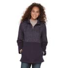 Women's D.e.t.a.i.l.s Fleece Anorak Jacket, Size: Small, Med Purple