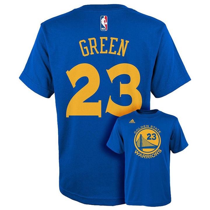 Boys 8-20 Adidas Golden State Warriors Draymond Green Player Tee, Boy's, Size: L(14/16), Blue