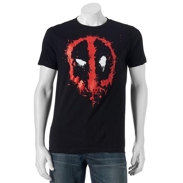 Men's Marvel Deadpool Destroy Tee, Size: Xl, Black