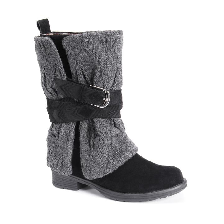 Muk Luks Nikita Women's Water Resistant Winter Boots, Size: 7, Dark Grey