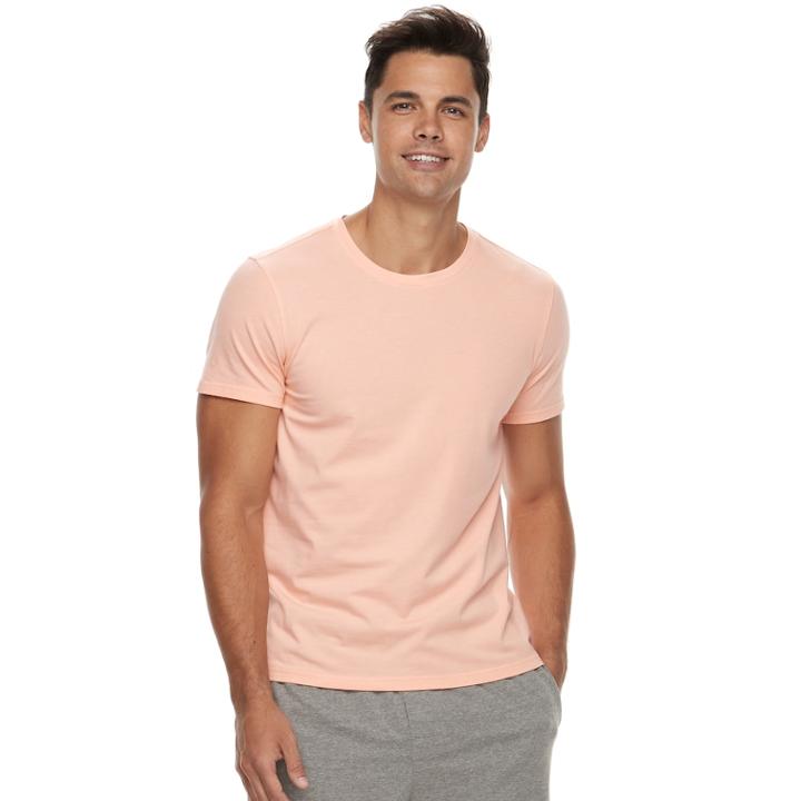 Men's Apt. 9® Premier Flex Slim-fit Crewneck Sleep Shirt, Size: Xxl, Lt Orange