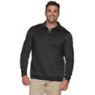 Big & Tall Croft & Barrow&reg; Classic-fit Extra-soft Quarter-zip Pullover, Men's, Size: 3xb, Black