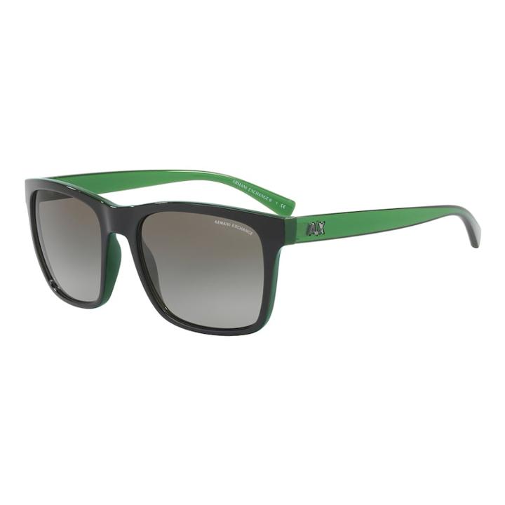 Armani Exchange Ax4063s 57mm Square Gradient Sunglasses, Women's, Brt Green