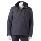 Men's Zeroxposur Scale Hooded 4-way Stretch Parka, Size: Large, Med Grey