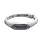 Simply Vera Vera Wang Black Geometric Stone Hinged Bangle Bracelet, Women's