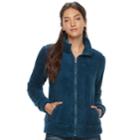 Petite Sonoma Goods For Life&trade; Sherpa Jacket, Women's, Size: S Petite, Dark Blue