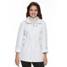 Women's Croft & Barrow&reg; Hooded Roll-tab Anorak Jacket, Size: Medium, White