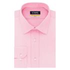 Men's Chaps Slim-fit Stretch Collar Dress Shirt, Size: 20 37/8t, Red Overfl