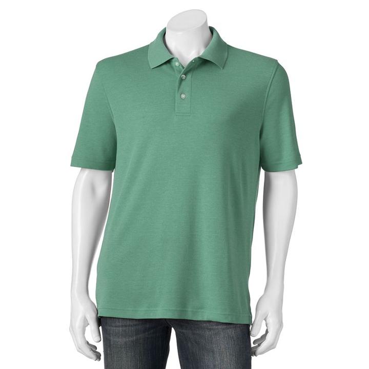 Men's Croft & Barrow&reg; Signature Polo, Size: Medium, Med Green