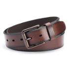 Men's Dockers&reg; Soft-touch Leather Belt, Size: 36, Brown