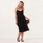 Women's Lc Lauren Conrad Tiered Shift Dress, Size: Xxl, Black