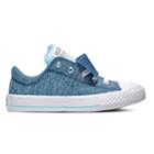 Girls' Converse Chuck Taylor All Star Maddie Double Tongue Sneakers, Size: 13, Light Blue