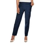 Petite Croft & Barrow&reg; Pull-on Mid-rise Corduroy Pants, Women's, Size: 8p - Short, Blue