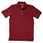 Husky Boys 4-20 French Toast School Uniform Short-sleeve Pique Polo, Boy's, Size: 14-16husky, Dark Red