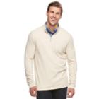 Big & Tall Croft & Barrow&reg; Classic-fit Quarter-zip Pullover, Men's, Size: Xl Tall, Lt Beige