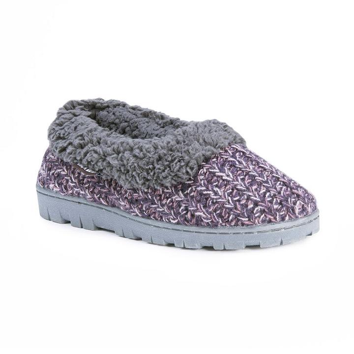 Muk Luks Women's Striped Slide Slippers, Size: Small, Purple
