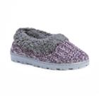 Muk Luks Women's Striped Slide Slippers, Size: Small, Purple