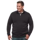 Big & Tall Croft & Barrow&reg; Classic-fit Outdoor Fleece Sweater, Men's, Size: Xl Tall, Black