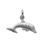 Logoart Sterling Silver Tri Delta Sorority Dolphin Charm, Women's, Grey
