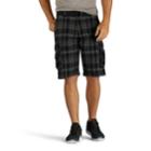 Men's Lee Wyoming Shorts, Size: 36, Black Cliftonplaid
