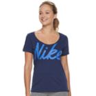 Women's Nike Dry Training Graphic T-shirt, Size: Large, Brt Blue