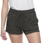 Juniors' So&reg; Cozy Brushed Jersey Shorts, Teens, Size: Medium, Black