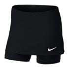 Girls 7-16 Nike Power Tennis Skirt With Built-in Shorts, Size: Small, Grey (charcoal)