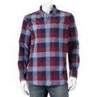 Men's Sonoma Goods For Life&trade; Jaspe Modern-fit Button-down Shirt, Size: Large, Red
