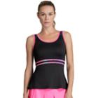 Women's Tail Tennis Tank, Size: Large, Black