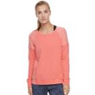 Women's Tek Gear&reg; Raglan French Terry Top, Size: Medium, Brt Pink