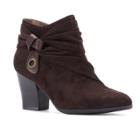 Andrew Geller Ginne Women's High Heel Ankle Boots, Size: Medium (9), Dark Brown