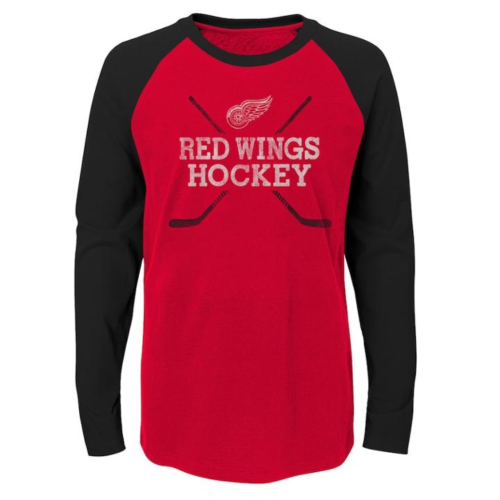 Boys 4-18 Detroit Red Wings Hockey Sticks Tee, Size: 16-18