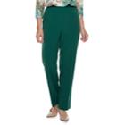 Women's Alfred Dunner Studio Pull-on Pants, Size: 18 Short, Med Green