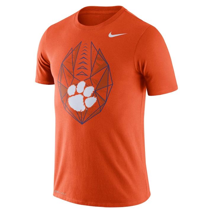 Men's Nike Clemson Tigers Football Icon Tee, Size: Small, Orange