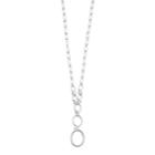 Dana Buchman Oval Chain Link Necklace, Women's, Silver