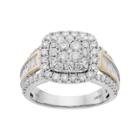 Lovemark Two Tone 10k Gold 2 Carat T.w. Diamond Engagement Ring, Women's, Size: 7, White