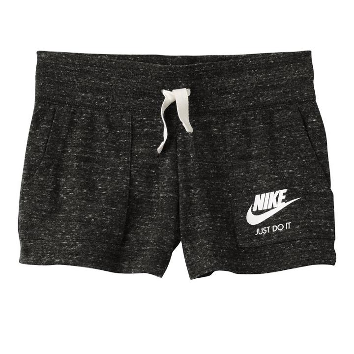Girls 7-16 Nike Vintage Nep Shorts, Size: Small, Grey (charcoal)