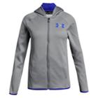 Girls 7-16 Under Armour Fleece Full Zip Hoodie, Size: Large, Med Grey