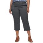 Plus Size Sonoma Goods For Life&trade; Utility Capris, Women's, Size: 20 W, Dark Grey