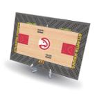 Atlanta Hawks Replica Basketball Court Display, Size: Novelty, Black