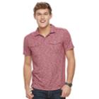 Men's Rock & Republic Military Polo, Size: Xxl, Red