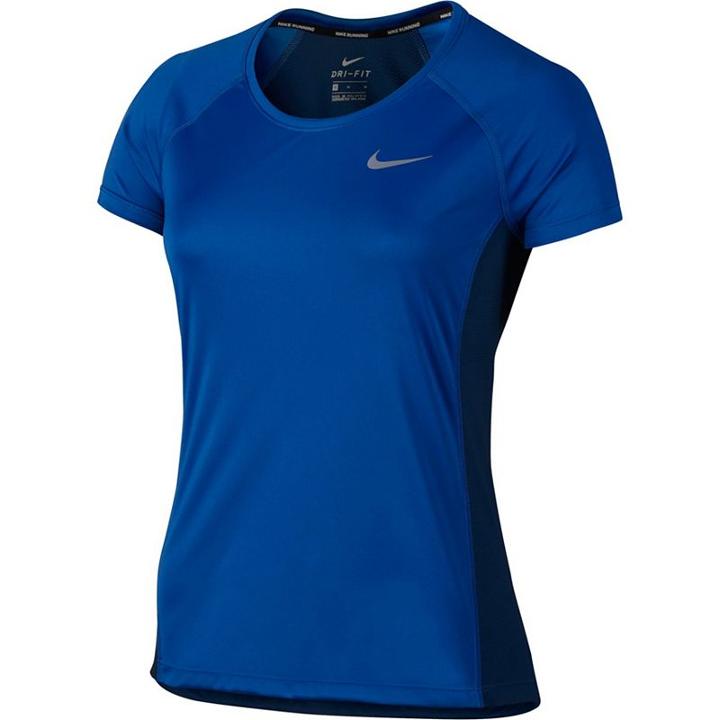 Women's Nike Dry Miler Mesh Running Top, Size: Medium, Light Blue
